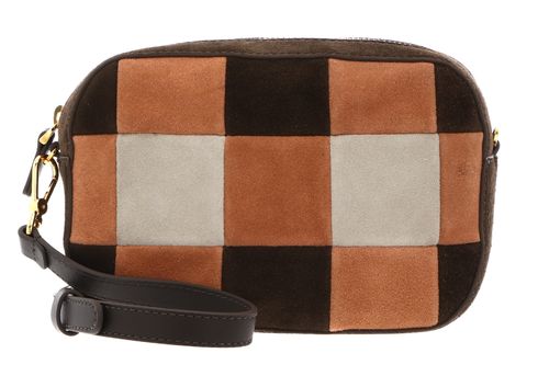 COCCINELLE Tebe Vichy Patch Mini Bag Mul. Robin / Fango COCCINELLE Tebe Vichy Patch Mini Bag Mul. Robin / Fango
