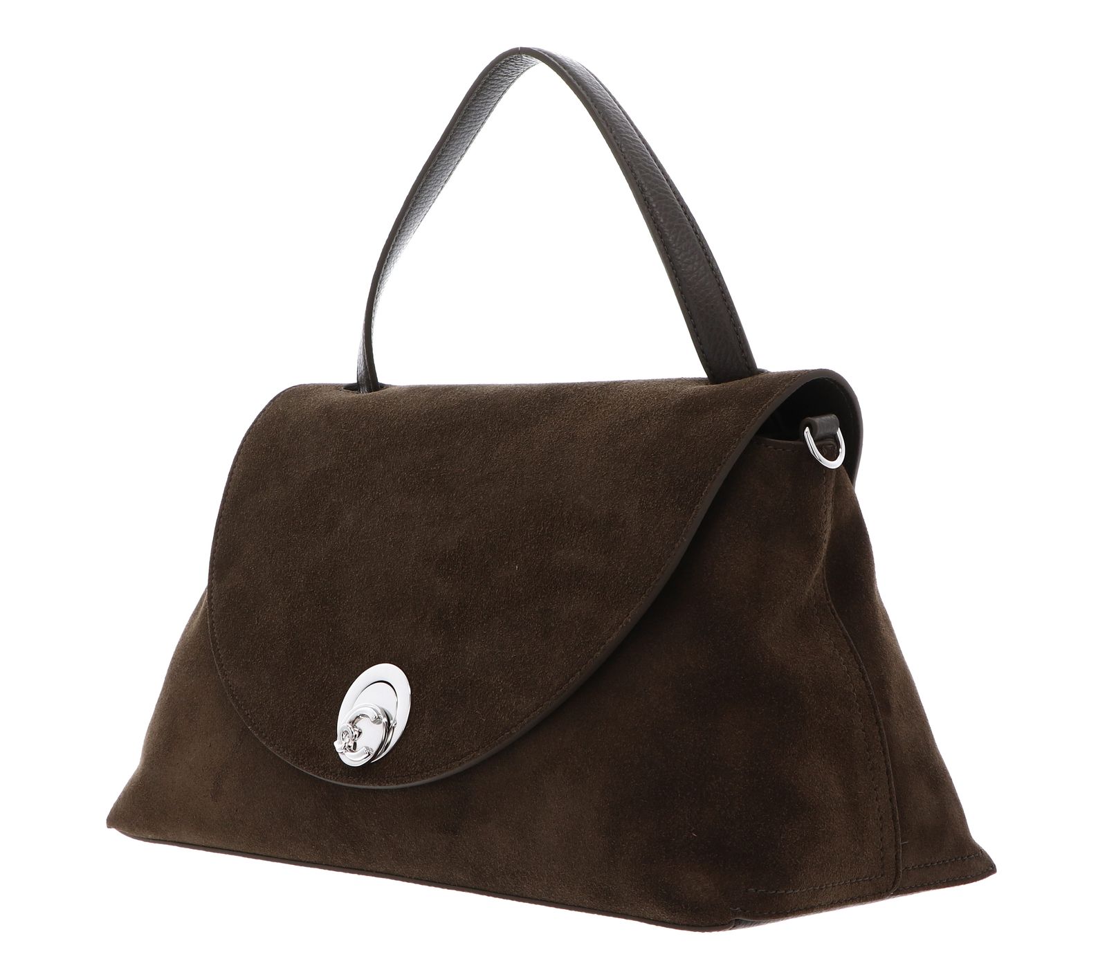 COCCINELLE Nikla Suede Bim Handbag Fango / Fango COCCINELLE Nikla Suede Bim Handbag Fango / Fango