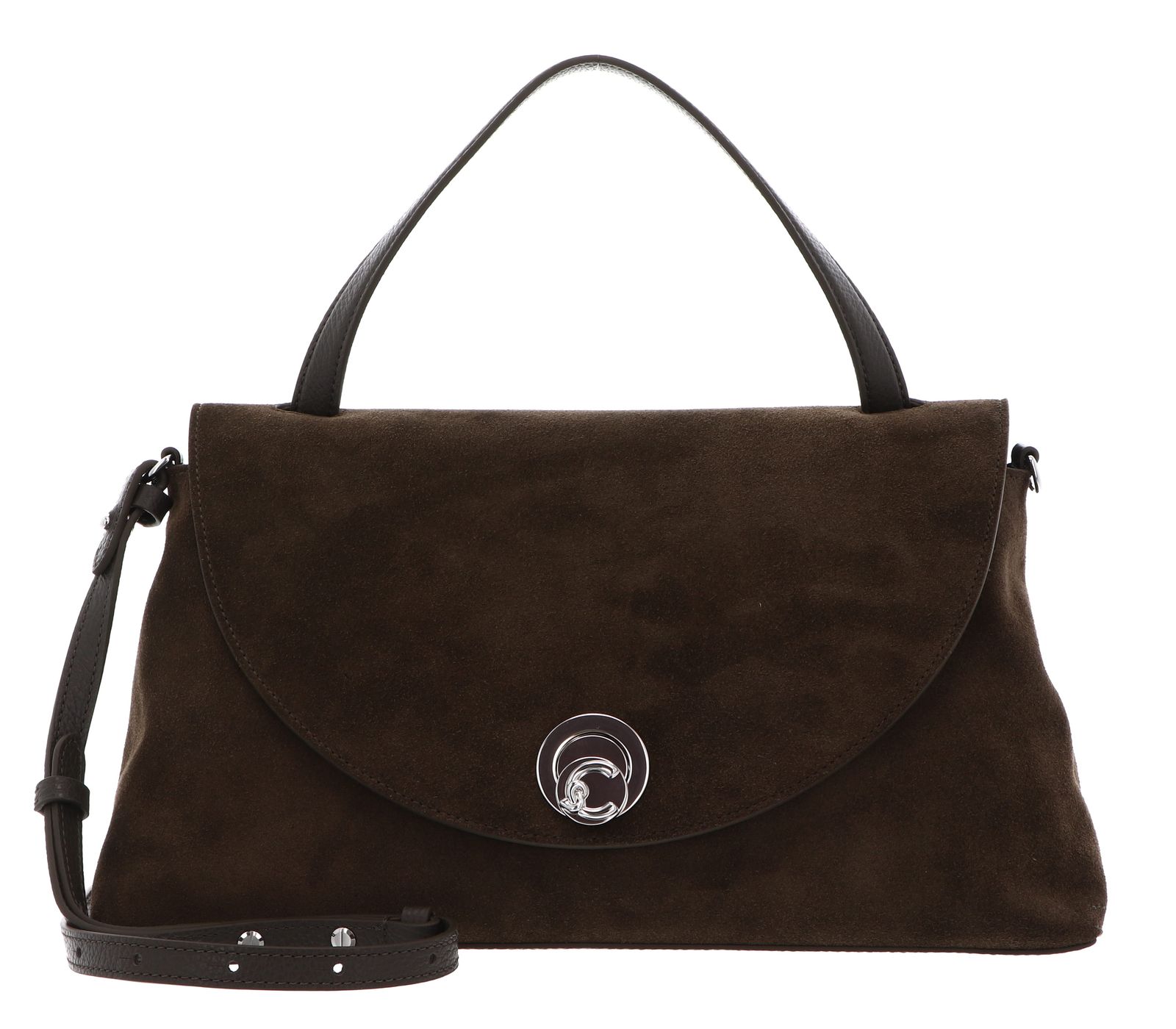 COCCINELLE Nikla Suede Bim Handbag Fango / Fango