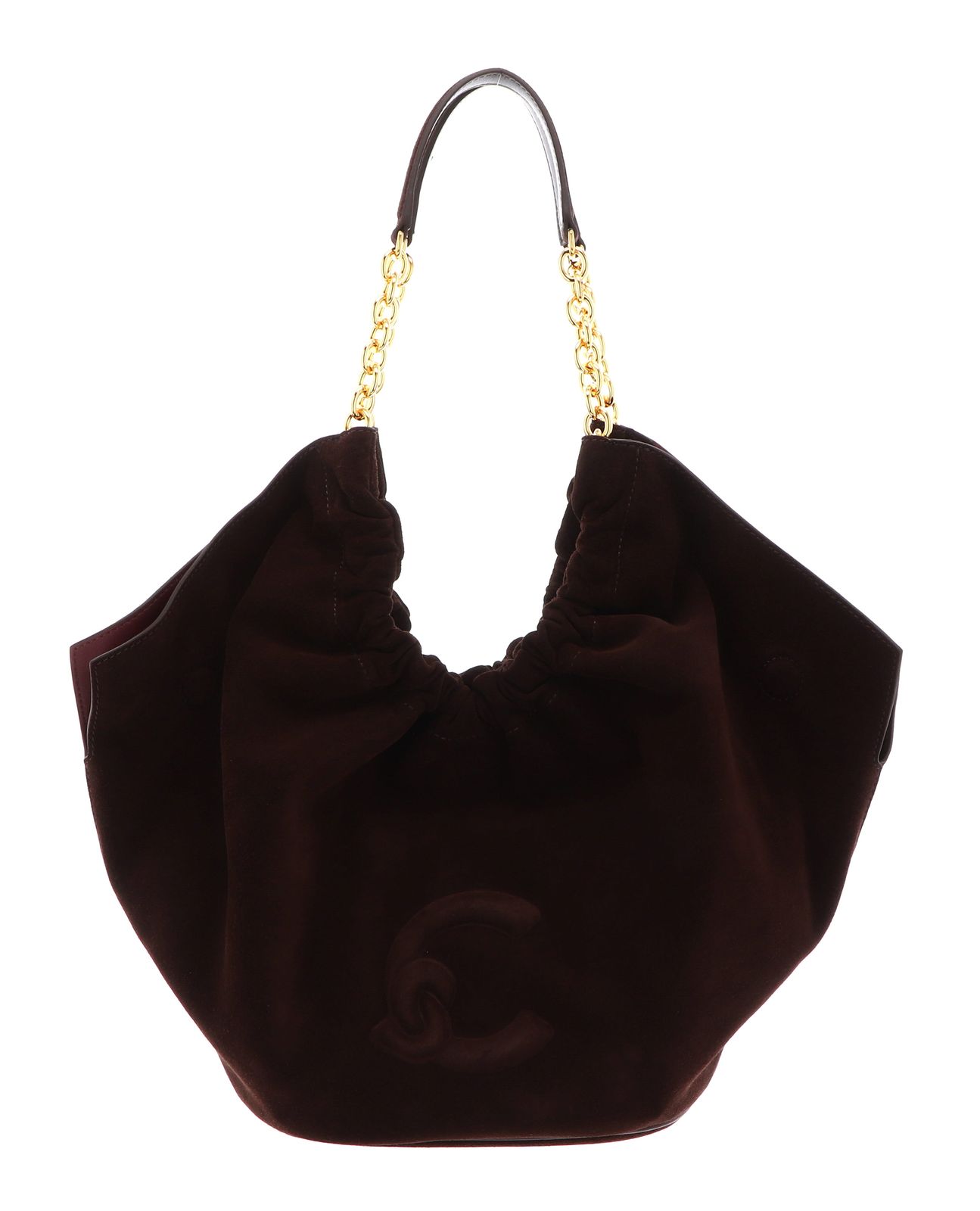COCCINELLE Smash Suede Bim Shoulder Bag Brunette / Brunet