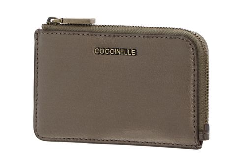 COCCINELLE Metallic Soft Card Holder Antique Brass