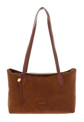 COCCINELLE Thess Handbag Suede Le. / Grained Le. Cognac / Cognac