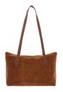 COCCINELLE Thess Handbag Suede Le. / Grained Le. Cognac / Cognac