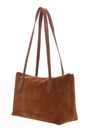 COCCINELLE Thess Handbag Suede Le. / Grained Le. Cognac / Cognac
