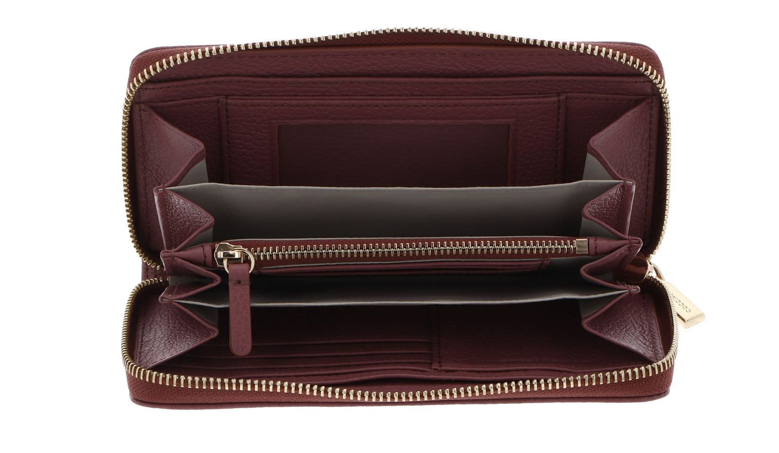 COCCINELLE Metallic Soft Wallet Grained Leather Winter Rose COCCINELLE Metallic Soft Wallet Grained Leather Winter Rose