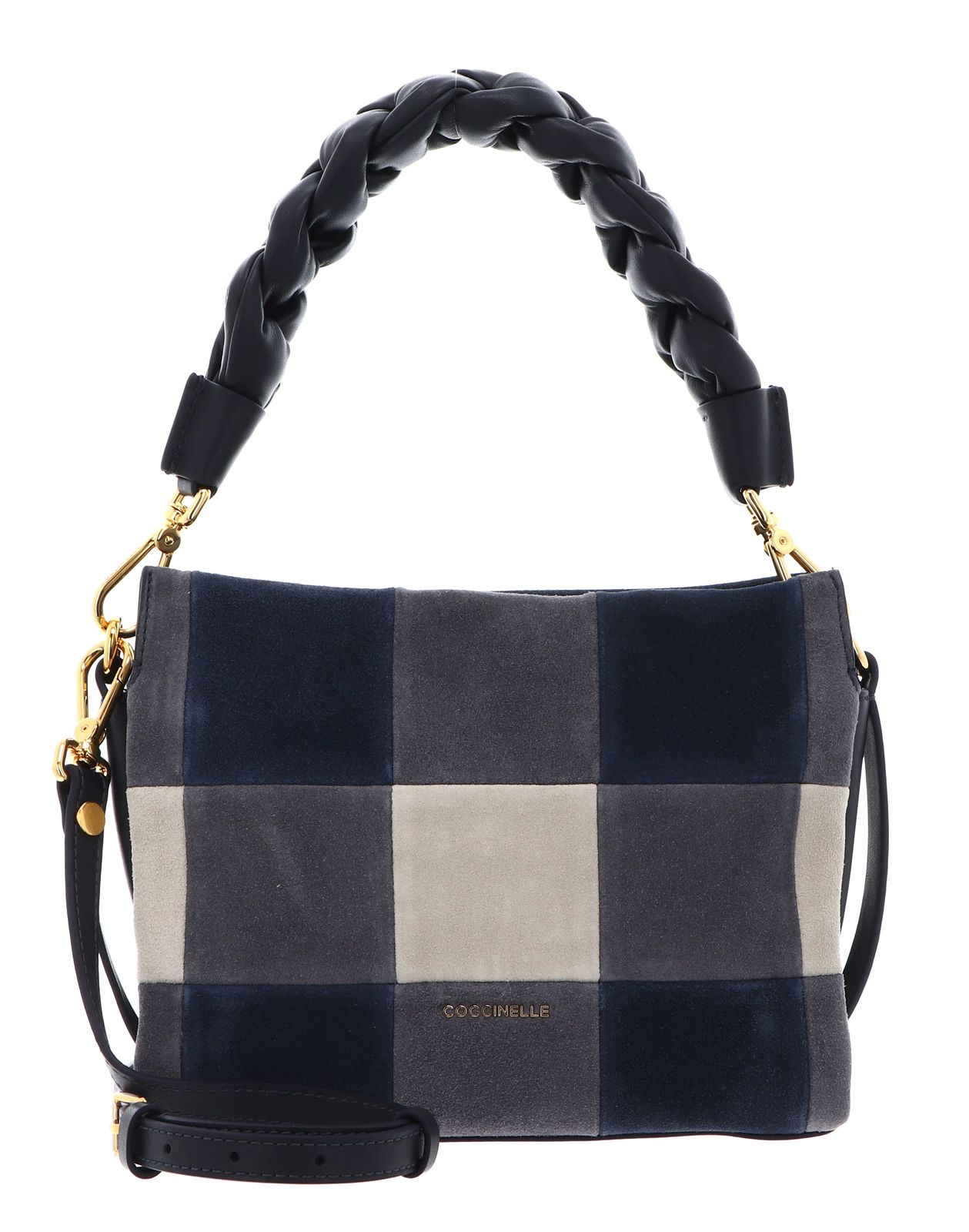 COCCINELLE Boheme Vichy Patch Handbag Mul. Stove / Midn.