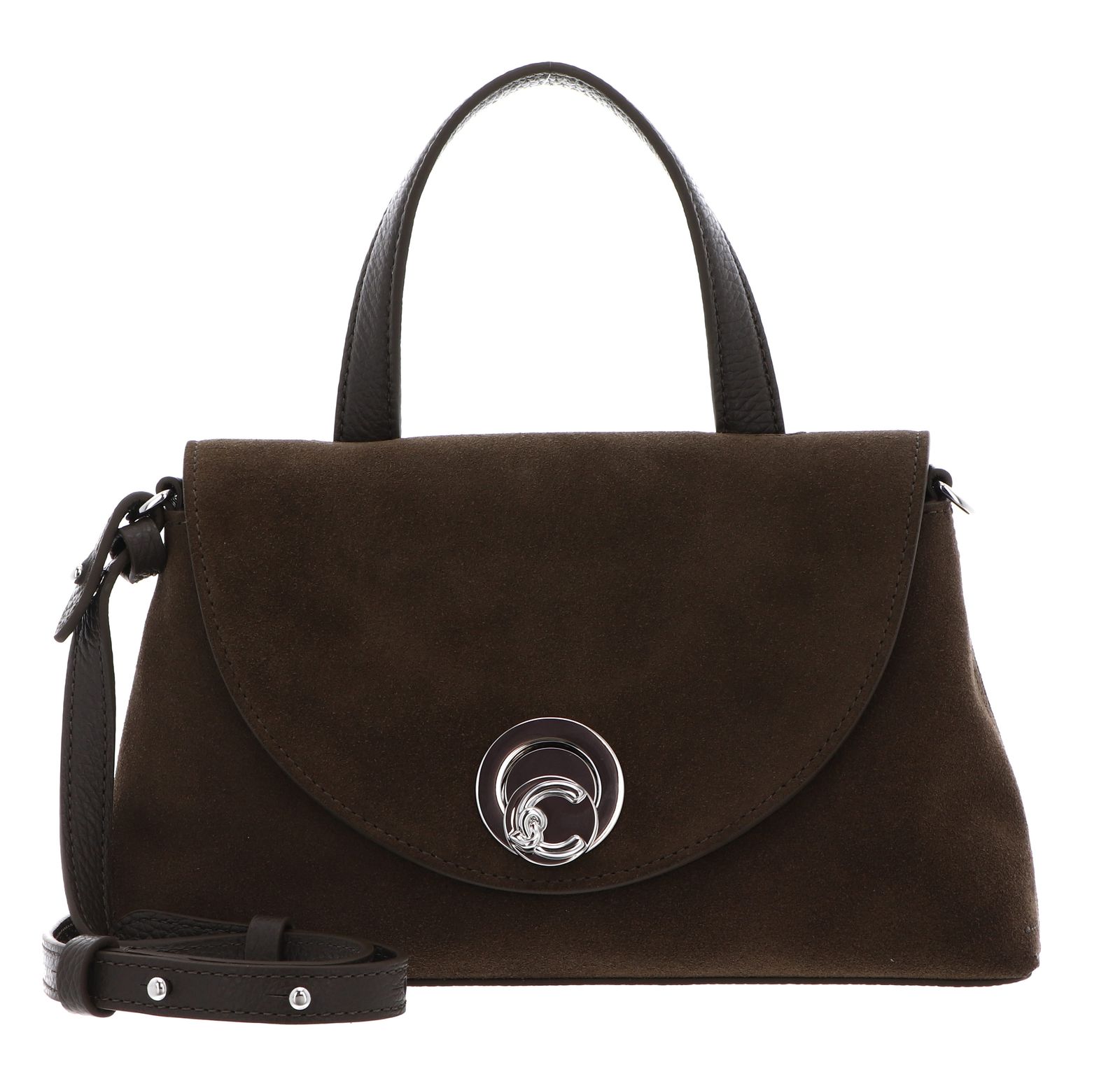 COCCINELLE Nikla Suede Bim Handbag Fango / Fango