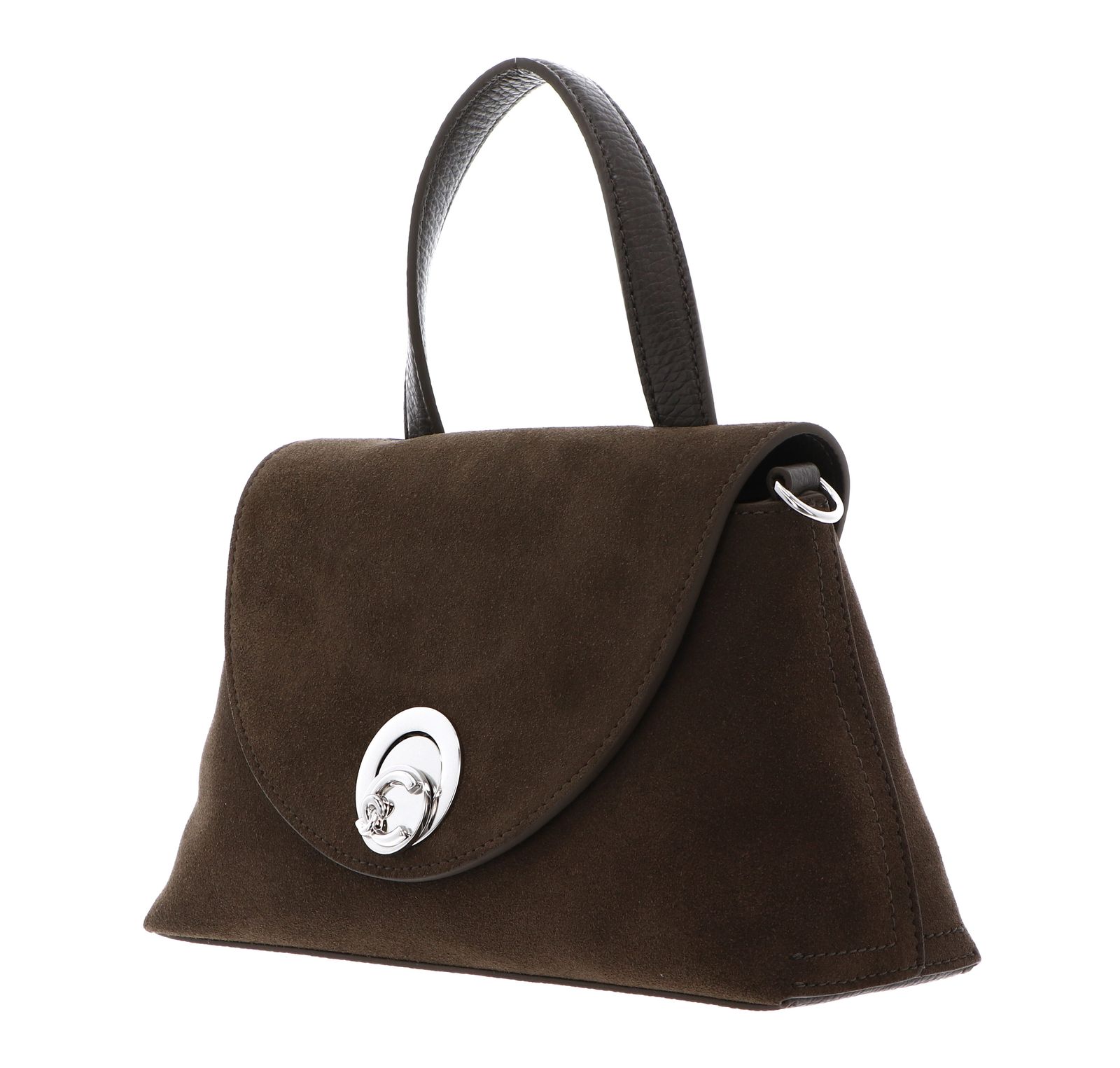 COCCINELLE Nikla Suede Bim Handbag Fango / Fango COCCINELLE Nikla Suede Bim Handbag Fango / Fango