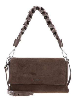 COCCINELLE Boheme Shoulder Bag Suede Leather / Grained Lea. Warm Ta / Warm Ta