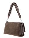 COCCINELLE Boheme Shoulder Bag Suede Leather / Grained Lea. Warm Ta / Warm Ta