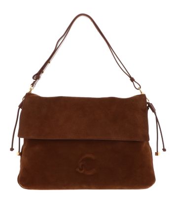 COCCINELLE Lidia Suede Le. / Smooth Le. Shoulderbag Cognac / Cognac