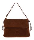 COCCINELLE Lidia Suede Le. / Smooth Le. Shoulderbag Cognac / Cognac