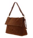 COCCINELLE Lidia Suede Le. / Smooth Le. Shoulderbag Cognac / Cognac