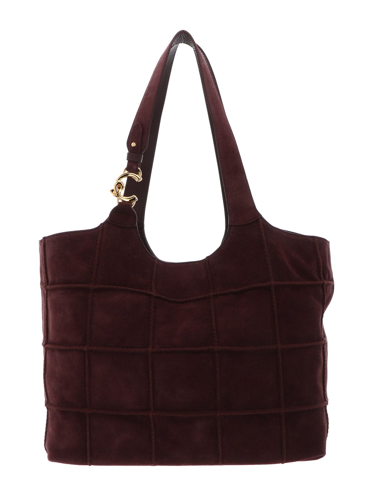 COCCINELLE C-Easy Check E Shoulder Bag Berry / Berry