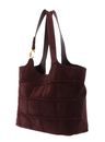 COCCINELLE C-Easy Check E Shoulder Bag Berry / Berry COCCINELLE C-Easy Check E Shoulder Bag Berry / Berry