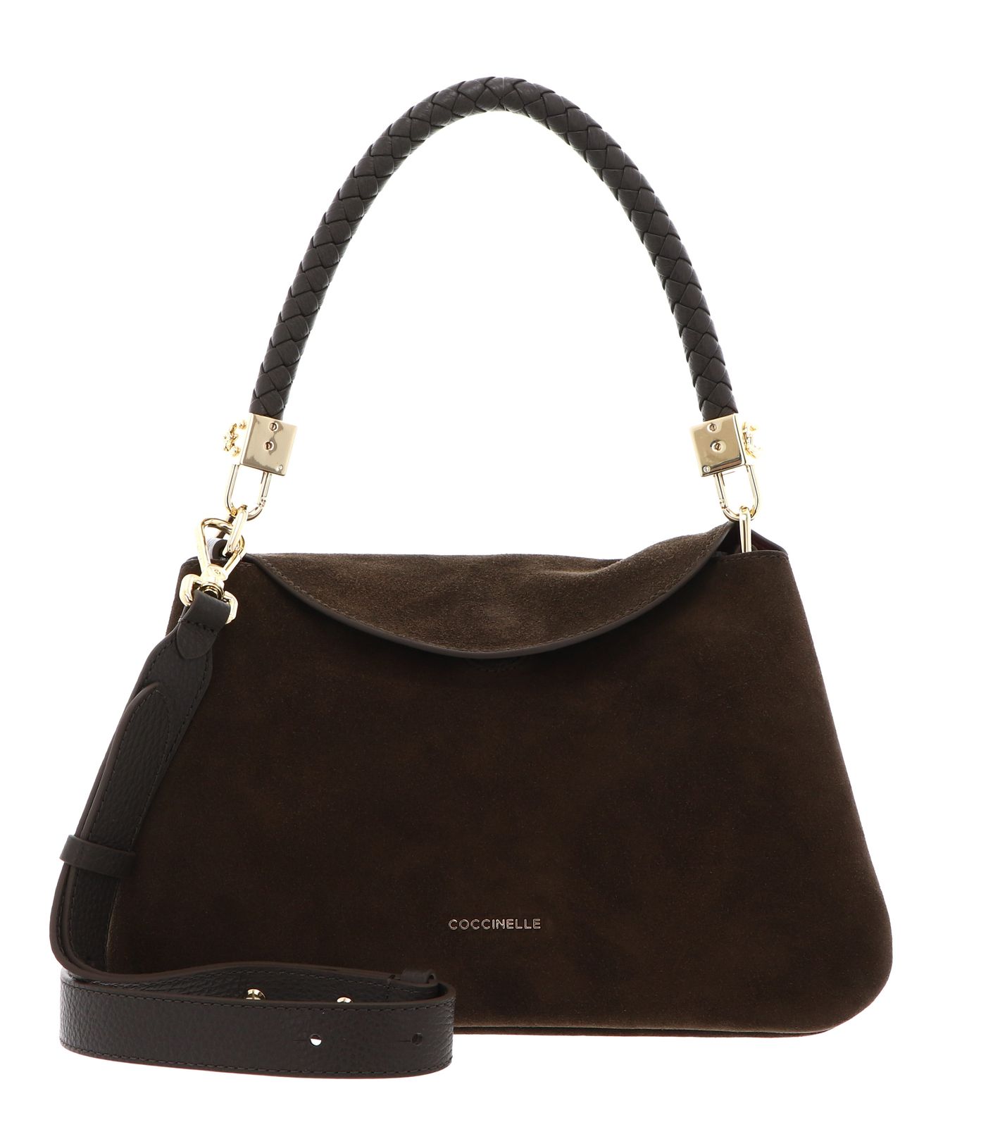 COCCINELLE Tiggy Suede Bim Handbag S Fango / Fango