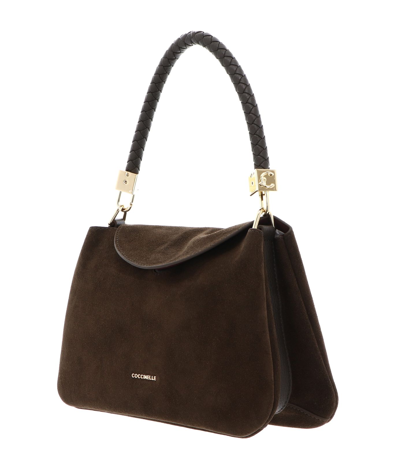 COCCINELLE Tiggy Suede Bim Handbag S Fango / Fango COCCINELLE Tiggy Suede Bim Handbag S Fango / Fango
