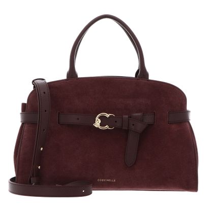 COCCINELLE Sabine Suede Bi Handbag Berry / Berry