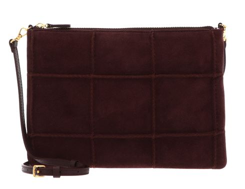 COCCINELLE Best Check Embroidery Crossbody Bag Berry / Berry