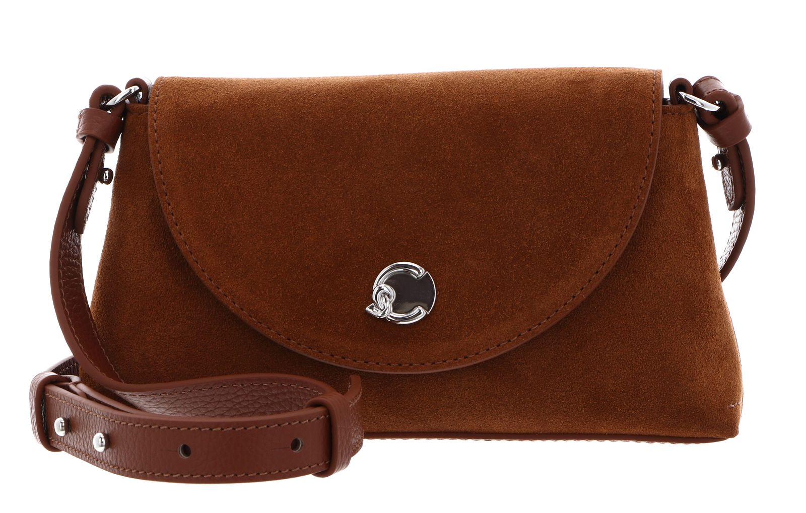 COCCINELLE Nikla Suede Bim Mini Bag Cognac / Cognac