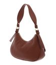 COCCINELLE Mavery Pocket Shoulder Bag Grained Leather Cognac