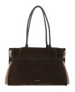 COCCINELLE Sabine Soft Handbag Suede Le. / Eco Fur / Gra. Le Fango / War. T / Fan