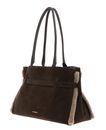 COCCINELLE Sabine Soft Handbag Suede Le. / Eco Fur / Gra. Le Fango / War. T / Fan
