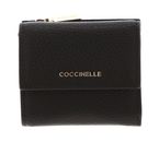 COCCINELLE Metallic Soft Wallet Grained Leather Fango