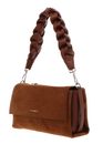 COCCINELLE Boheme Shoulder Bag Suede Leather / Grained Lea. Cognac / Cognac