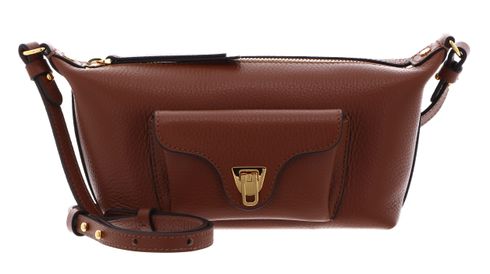 COCCINELLE Beat Generatio Mini Bag Grained Leather Cognac COCCINELLE Beat Generatio Mini Bag Grained Leather Cognac