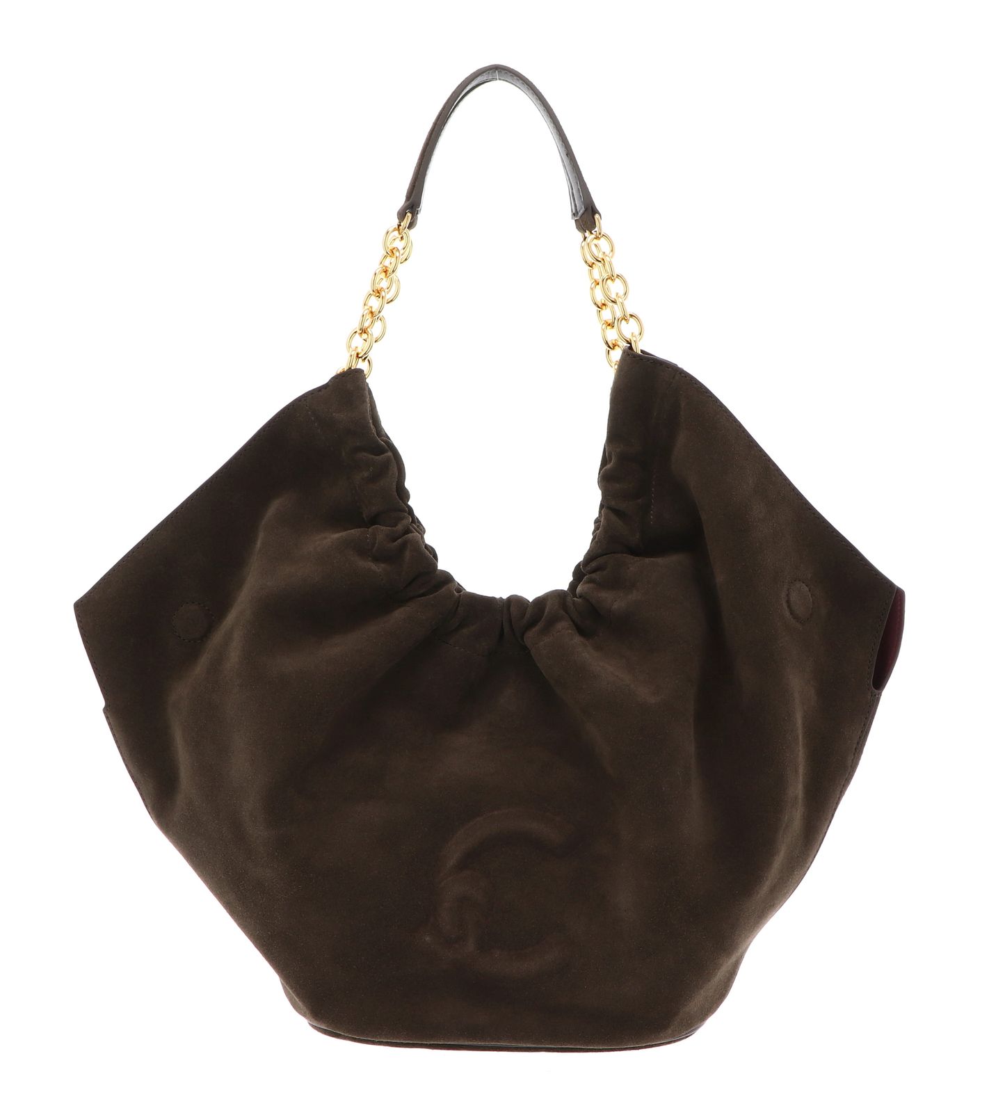 COCCINELLE Smash Suede Bim Shoulder Bag Fango / Fango