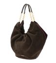 COCCINELLE Smash Suede Bim Shoulder Bag Fango / Fango COCCINELLE Smash Suede Bim Shoulder Bag Fango / Fango
