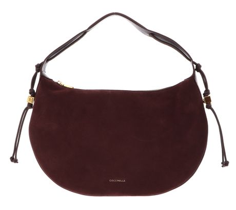COCCINELLE Thess Handbag Suede Le. / Grained Le. Berry / Berry COCCINELLE Thess Handbag Suede Le. / Grained Le. Berry / Berry
