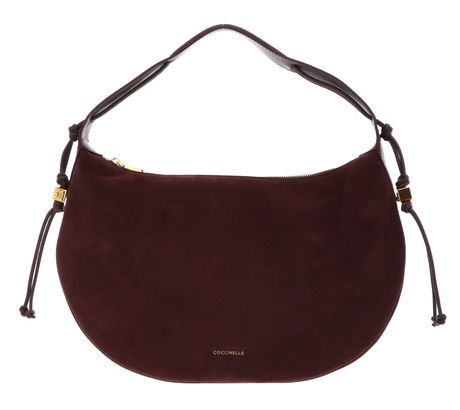 COCCINELLE Thess Suede Bim Shoulder Bag Berry / Berry