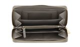 COCCINELLE Metallic Soft Wallet Grained Leather Eucalipto COCCINELLE Metallic Soft Wallet Grained Leather Eucalipto