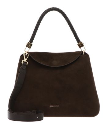 COCCINELLE Tiggy Handbag Suede Leath. / Grained Le. Fango / Fango COCCINELLE Tiggy Handbag Suede Leath. / Grained Le. Fango / Fango