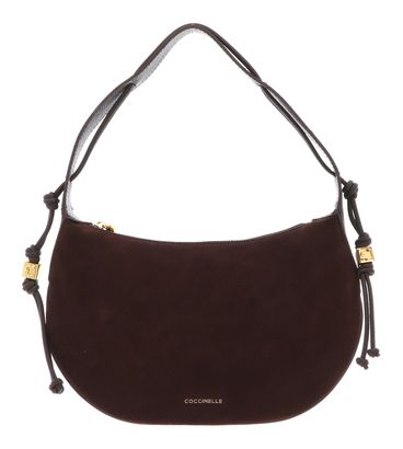 COCCINELLE Thess Handbag Suede Le. / Grained Le. Brunette / Brunet COCCINELLE Thess Handbag Suede Le. / Grained Le. Brunette / Brunet