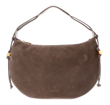 COCCINELLE Thess Handbag Suede Le. / Grained Le. Warm Ta / Warm Ta COCCINELLE Thess Handbag Suede Le. / Grained Le. Warm Ta / Warm Ta