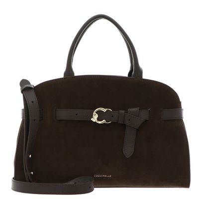 COCCINELLE Sabine Suede Bi Handbag Fango / Fango COCCINELLE Sabine Suede Bi Handbag Fango / Fango