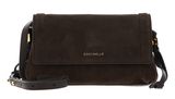 COCCINELLE Thess Mini Bag Suede Leather / Grained Leather Fango / Fango