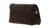 COCCINELLE Thess Mini Bag Suede Leather / Grained Leather Fango / Fango
