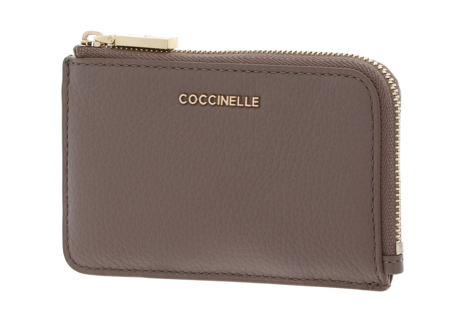 COCCINELLE Metallic Soft Card Holder Warm Taupe