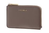 COCCINELLE Metallic Soft Card Holder Warm Taupe COCCINELLE Metallic Soft Card Holder Warm Taupe
