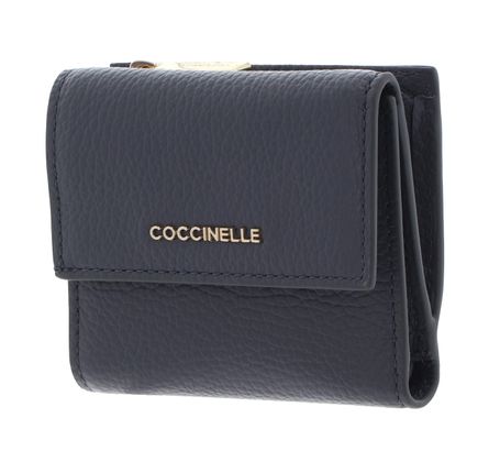 COCCINELLE Metallic Soft Wallet Grained Leather Stove COCCINELLE Metallic Soft Wallet Grained Leather Stove
