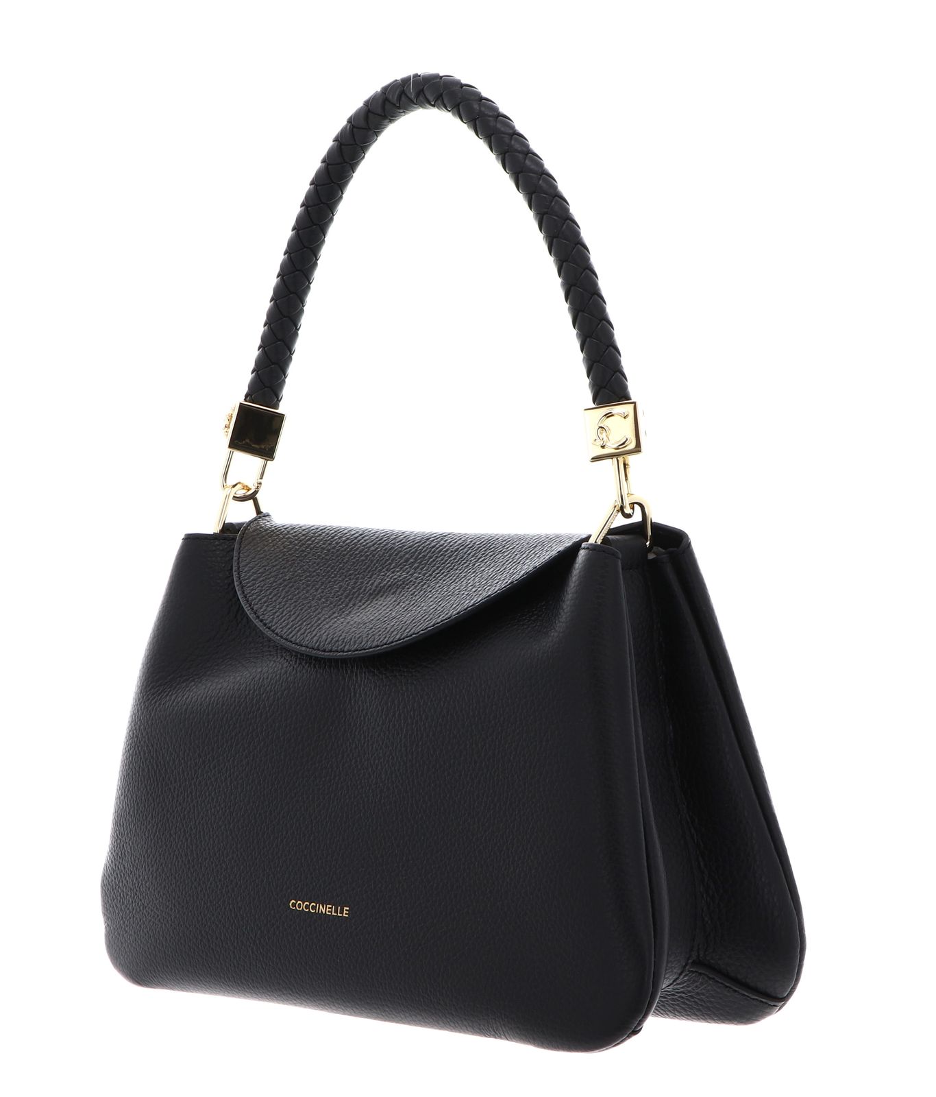 COCCINELLE Tiggy Handbag Grained Leather Noir COCCINELLE Tiggy Handbag Grained Leather Noir