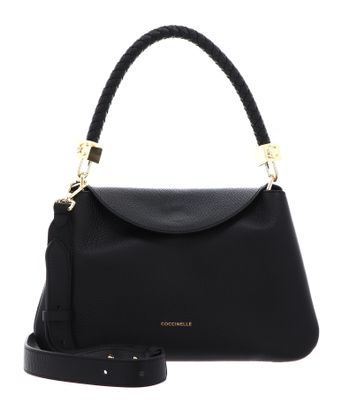 COCCINELLE Tiggy Handbag Grained Leather Noir COCCINELLE Tiggy Handbag Grained Leather Noir