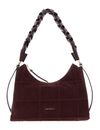 COCCINELLE Boheme Check Embroidery Handbag Berry / Berry COCCINELLE Boheme Check Embroidery Handbag Berry / Berry