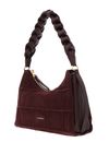COCCINELLE Boheme Check Embroidery Handbag Berry / Berry COCCINELLE Boheme Check Embroidery Handbag Berry / Berry