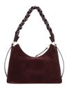 COCCINELLE Boheme Check Embroidery Handbag Berry / Berry COCCINELLE Boheme Check Embroidery Handbag Berry / Berry