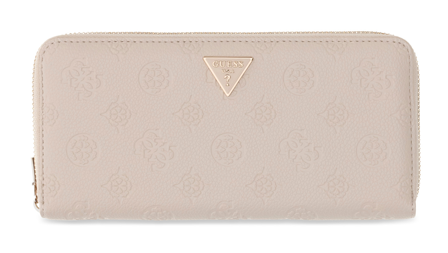 GUESS Blake SLG Zip Around Wallet L Bone Logo